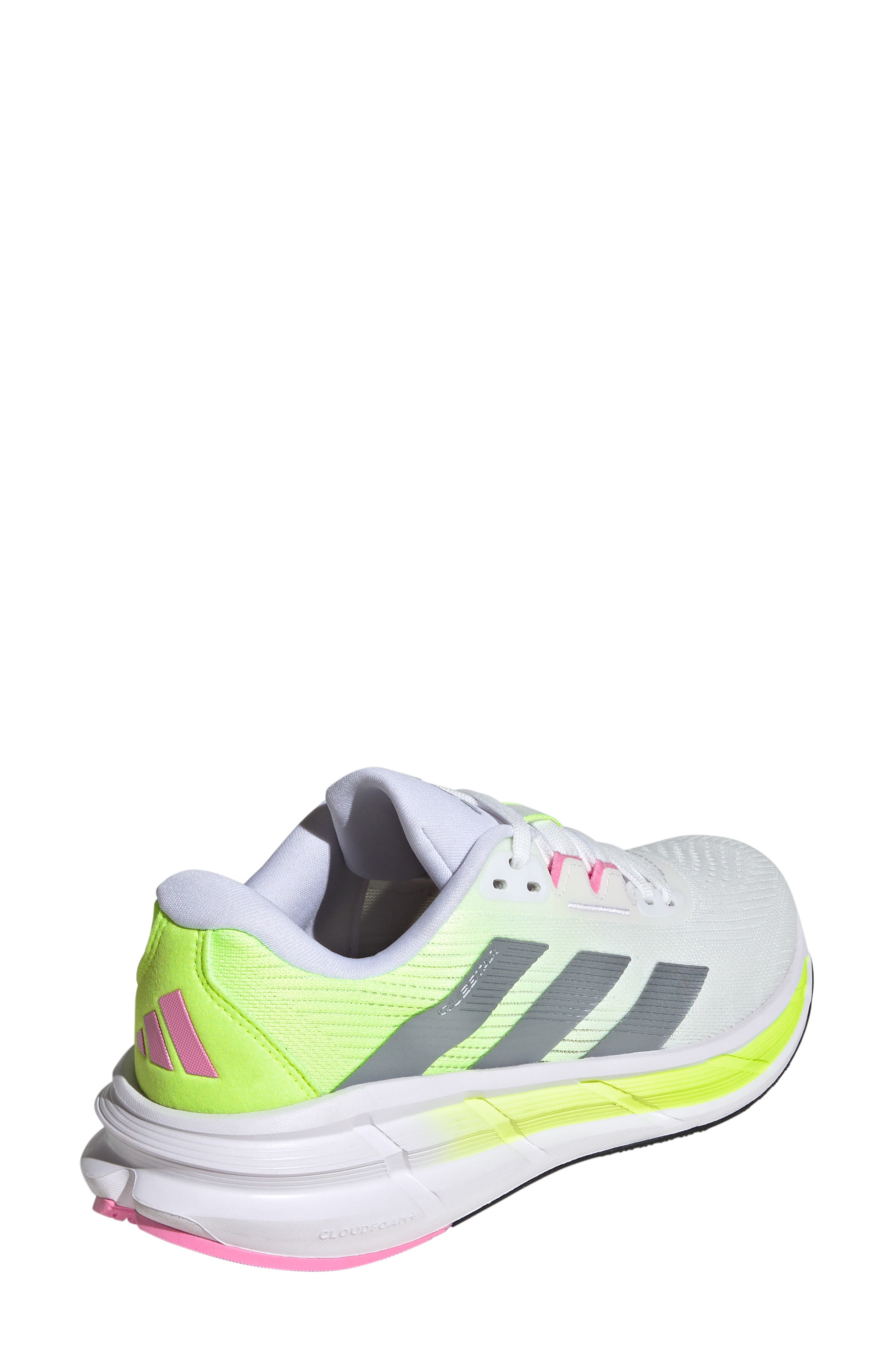 adidas Questar 3 Running Shoe, Alternate, color, White/ Halo Silver/ Bliss Pink