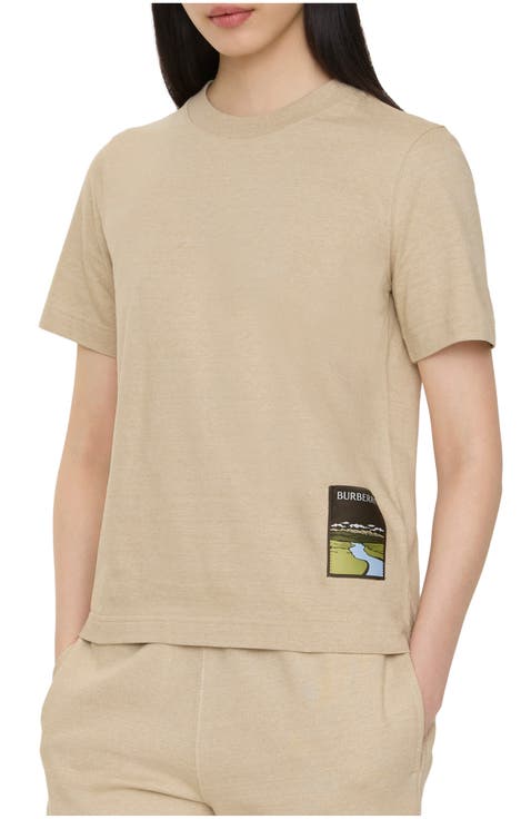 Landscape Label Cotton T-shirt