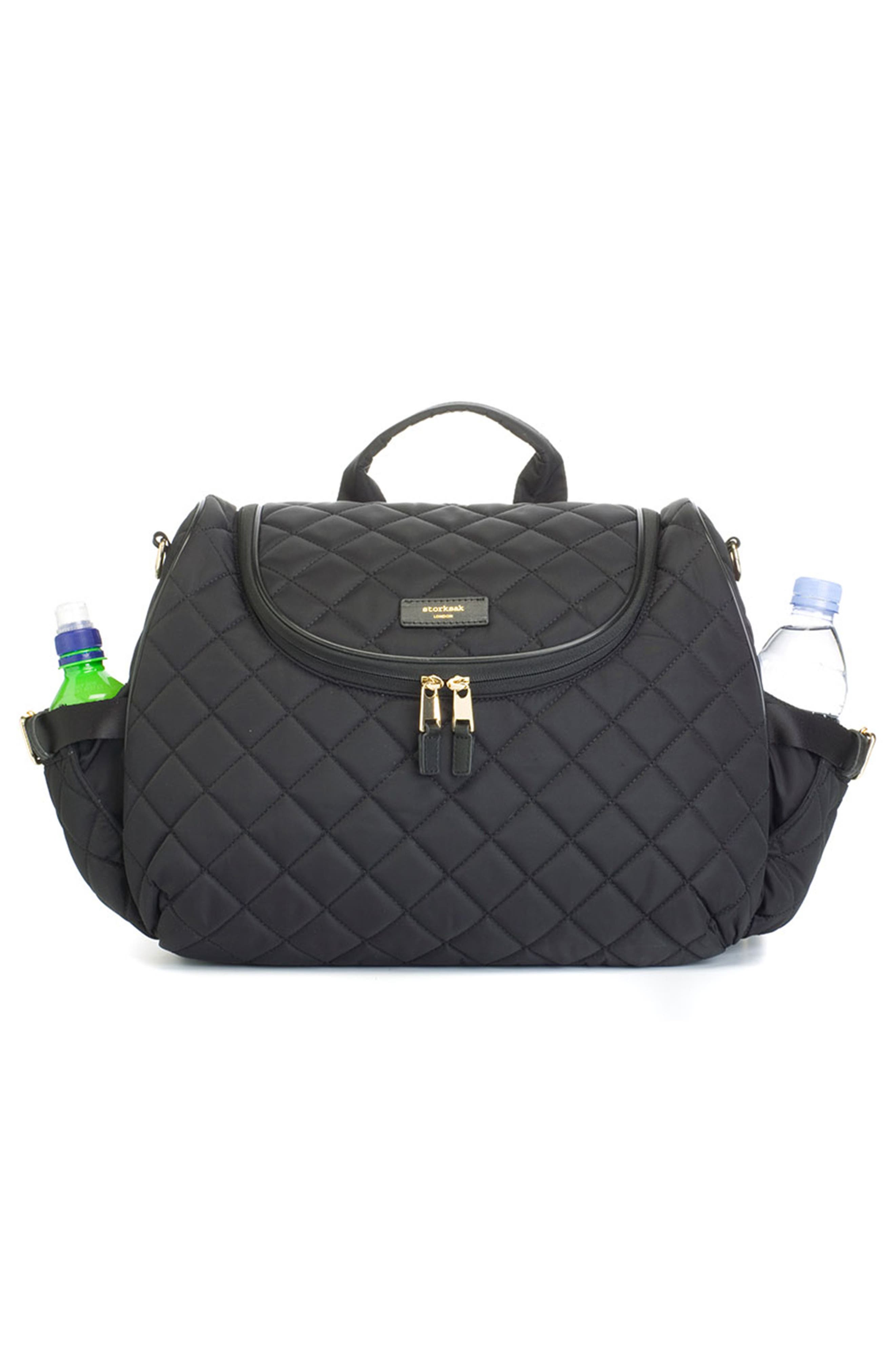 Storksak Poppy Quilted Nylon Convertible Diaper Bag, Alternate, color, 