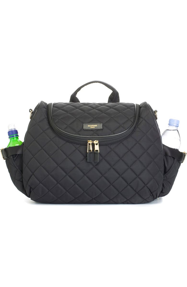 Storksak Poppy Quilted Nylon Convertible Diaper Bag, Alternate, color,
