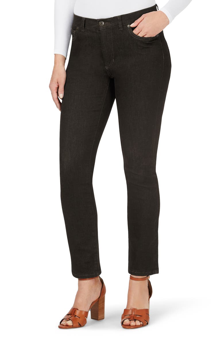 Foxcroft Downtown Stretch Straight Leg Jeans, Main, color, 