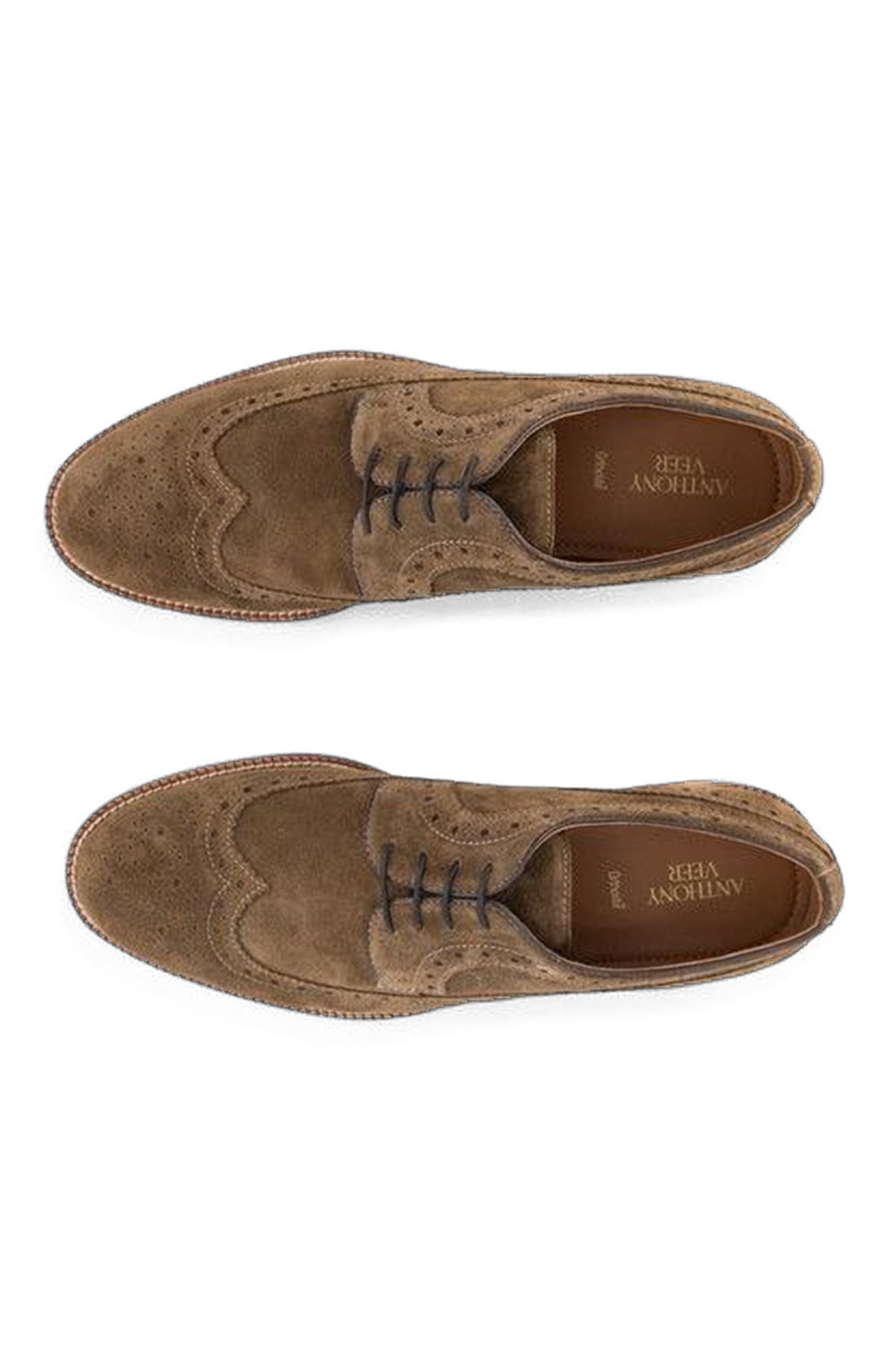 Anthony Veer Hamilton Wingtip Derby, Alternate, color, Cigar Suede