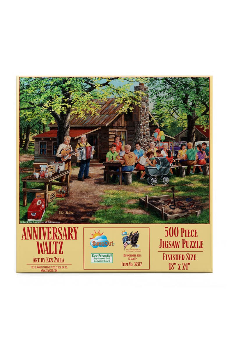 Sunsout Anniversary Waltz 500 piece Jigsaw Puzzle for Adults, Alternate, color, Multicolor