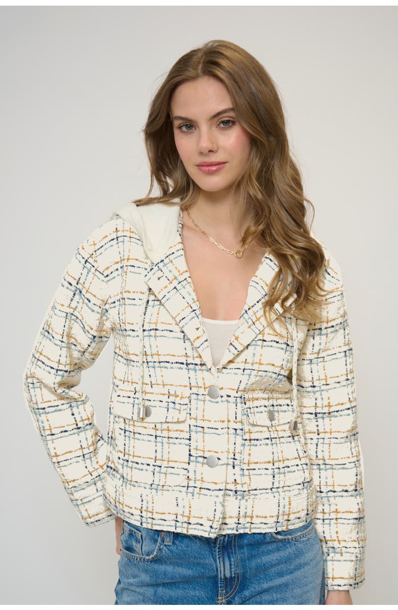 Central Park West Franki Hooded Jacket, Main, color, Camel