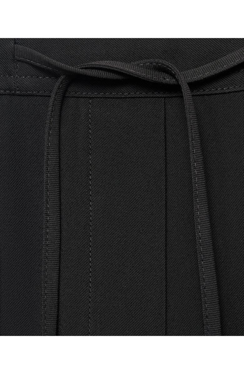 MANGO Flowy Drawstring Pants, Alternate, color, Black