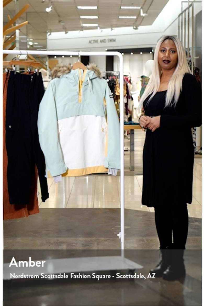 Shelter Hooded Snow Jacket with Removable Faux Fur Trim video