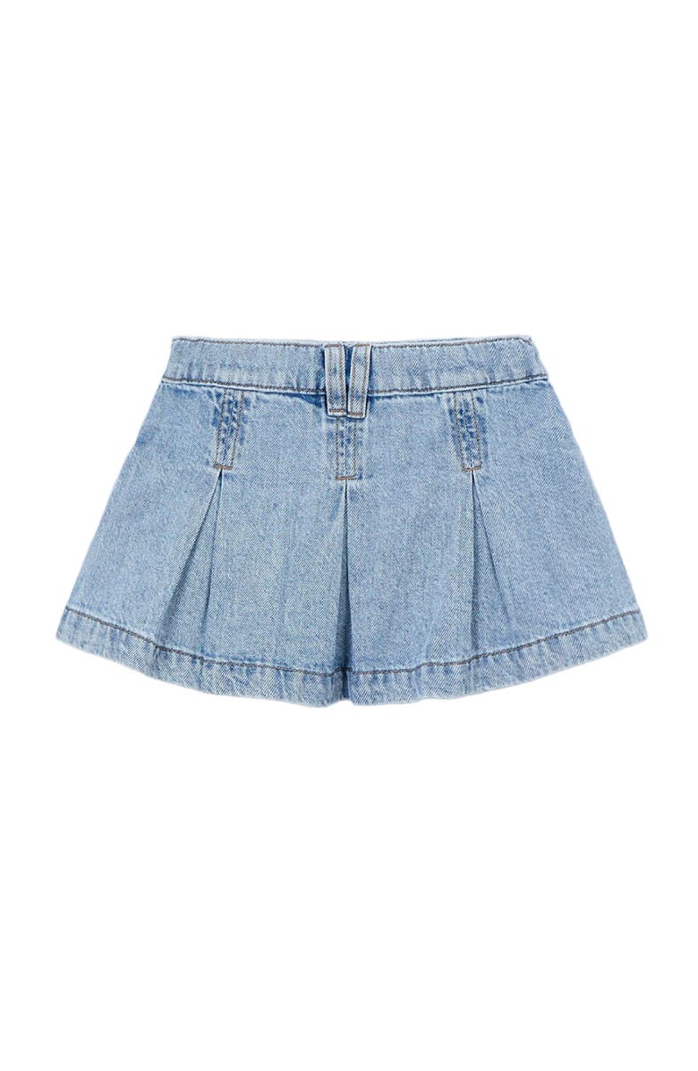 Mayoral Denim Pleated Skirt, Alternate, color, Blue