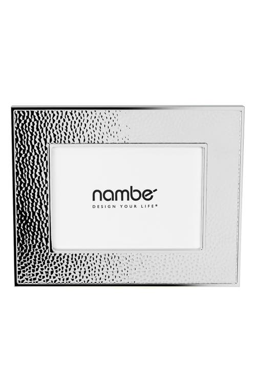 Nambe Nambé Hammered 5 X 7-inch Picture Frame In Silver