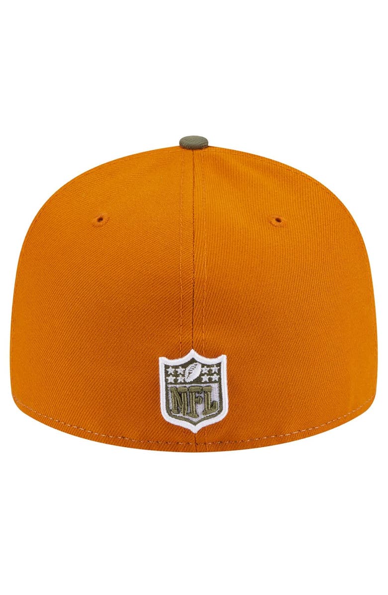 New Era Men's New Era Olive/Brown Las Vegas Raiders Two-Tone Color Pack Split Panel 59FIFTY Fitted Hat, Alternate, color, Olive