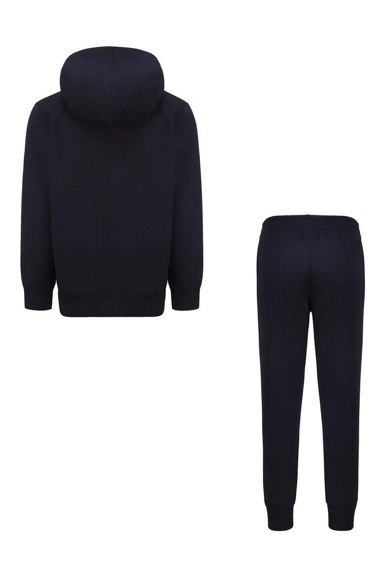 Kids' Graphic Fleece Hoodie & Joggers Set, Alternate, color, BLACK