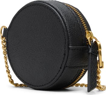 Abby Rose Circle Leather Clutch