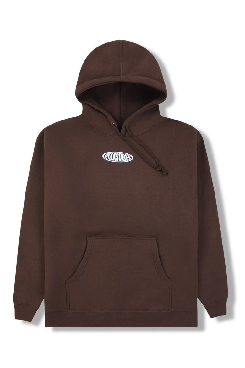 Overview Logo Graphic Hoodie, Alternate, color, BROWN