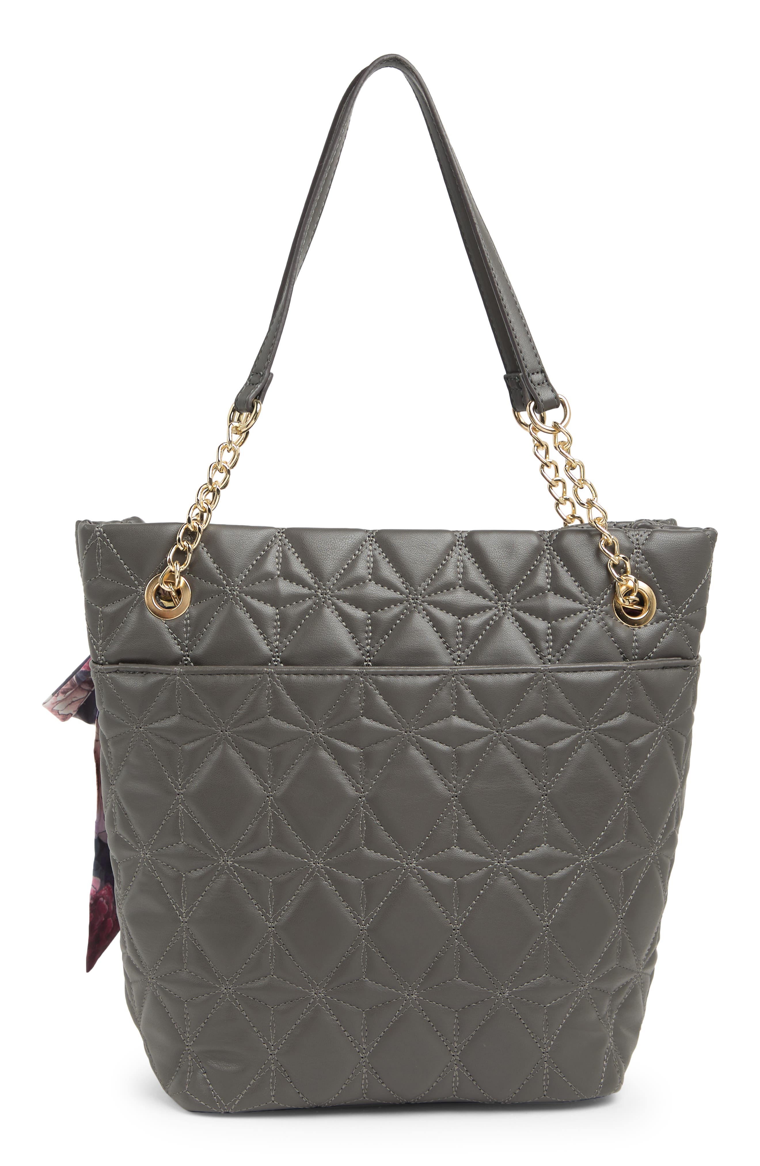 Betsey Johnson Lily Quilted Tote Bag, Alternate, color, 
