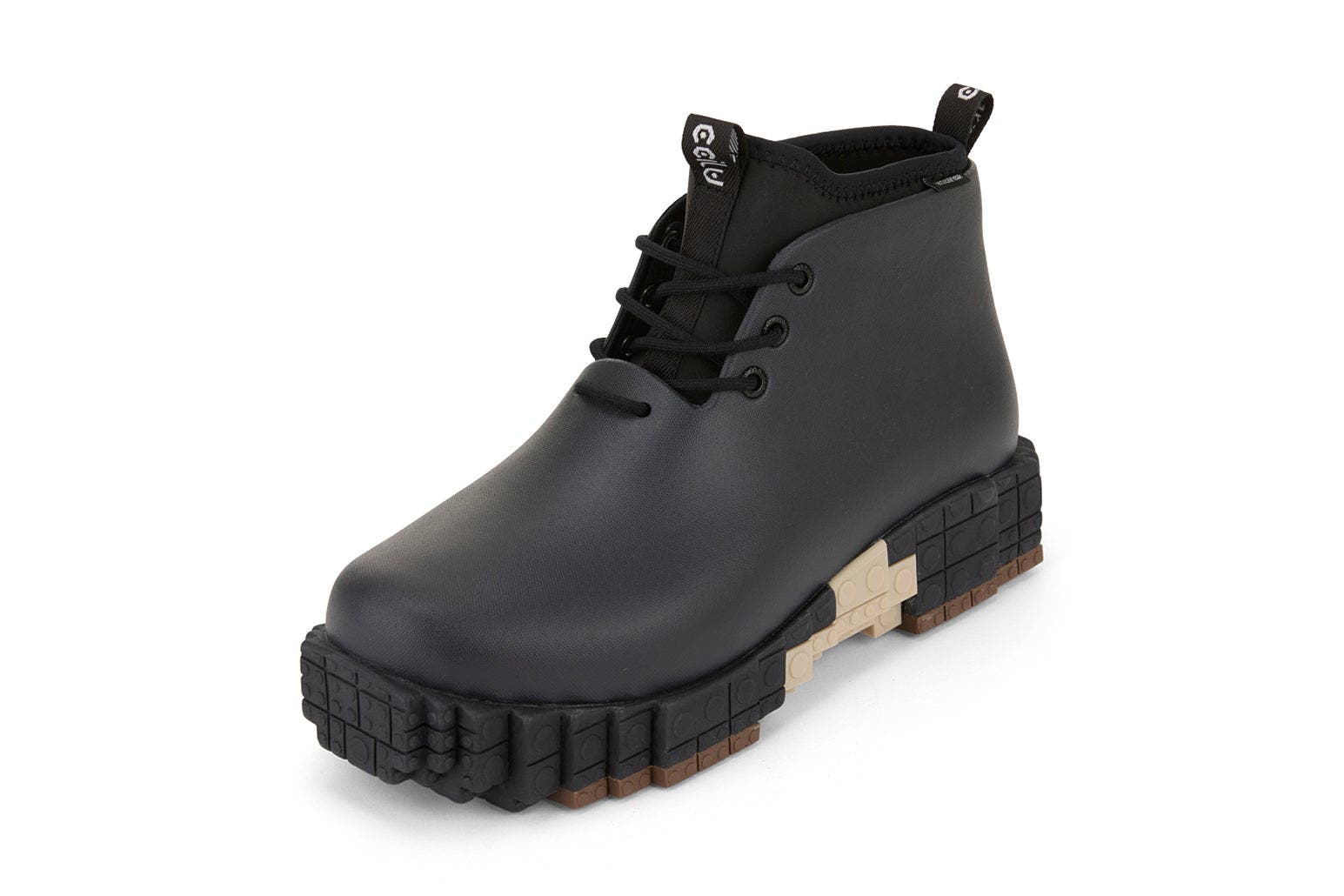 Xpresole Blocks Platform Waterproof Ankle Boot, Alternate, color, Black Americano