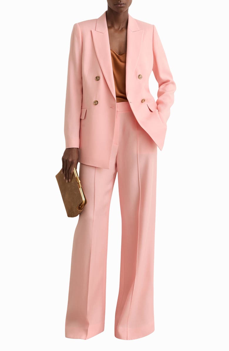 Reiss Magda Double Breasted Blazer, Alternate, color, Pink