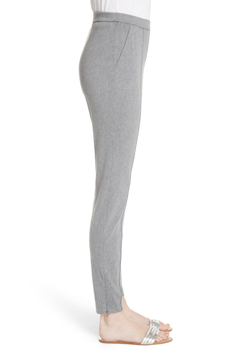 Denim Ponte Crop Leggings, Alternate, color, GREY MELANGE