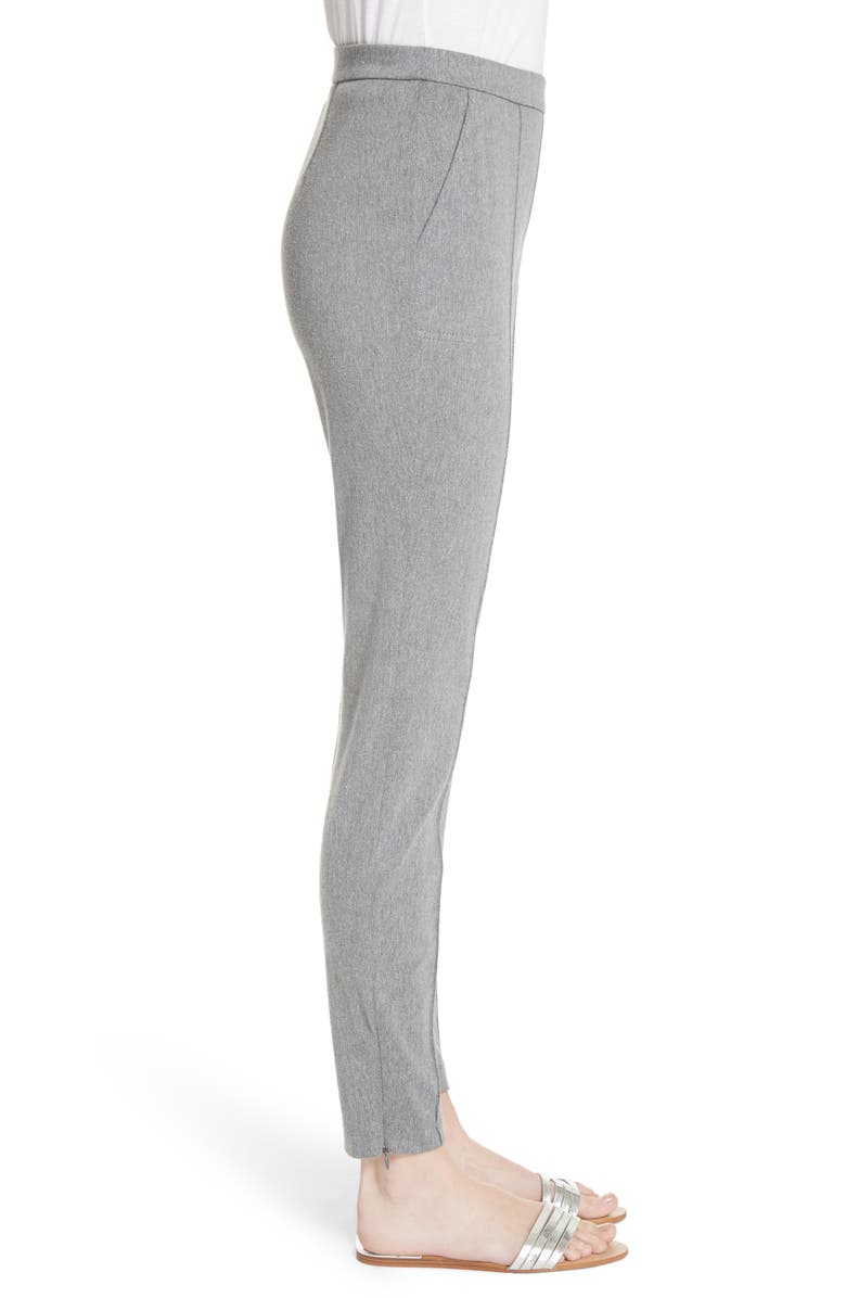 St. John Collection Denim Ponte Crop Leggings, Alternate, color,