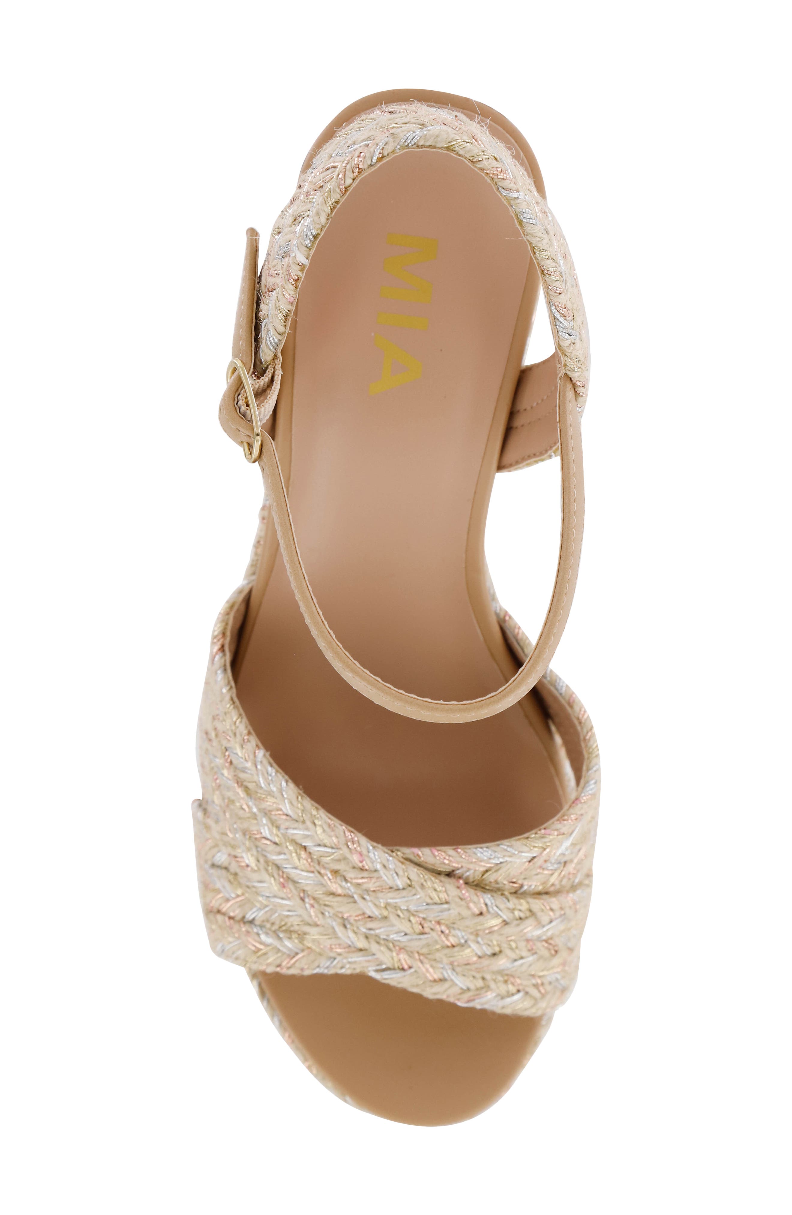 MIA Alouette Wedge Espadrille Sandal, Alternate, color, 