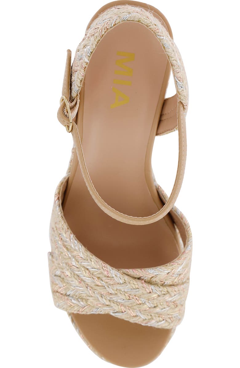 MIA Alouette Wedge Espadrille Sandal, Alternate, color,