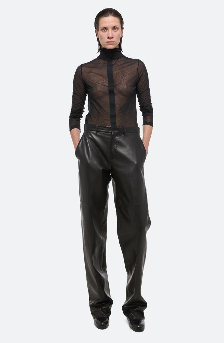 Helmut Lang Two Way Sheer Turtleneck Top, Alternate, color,