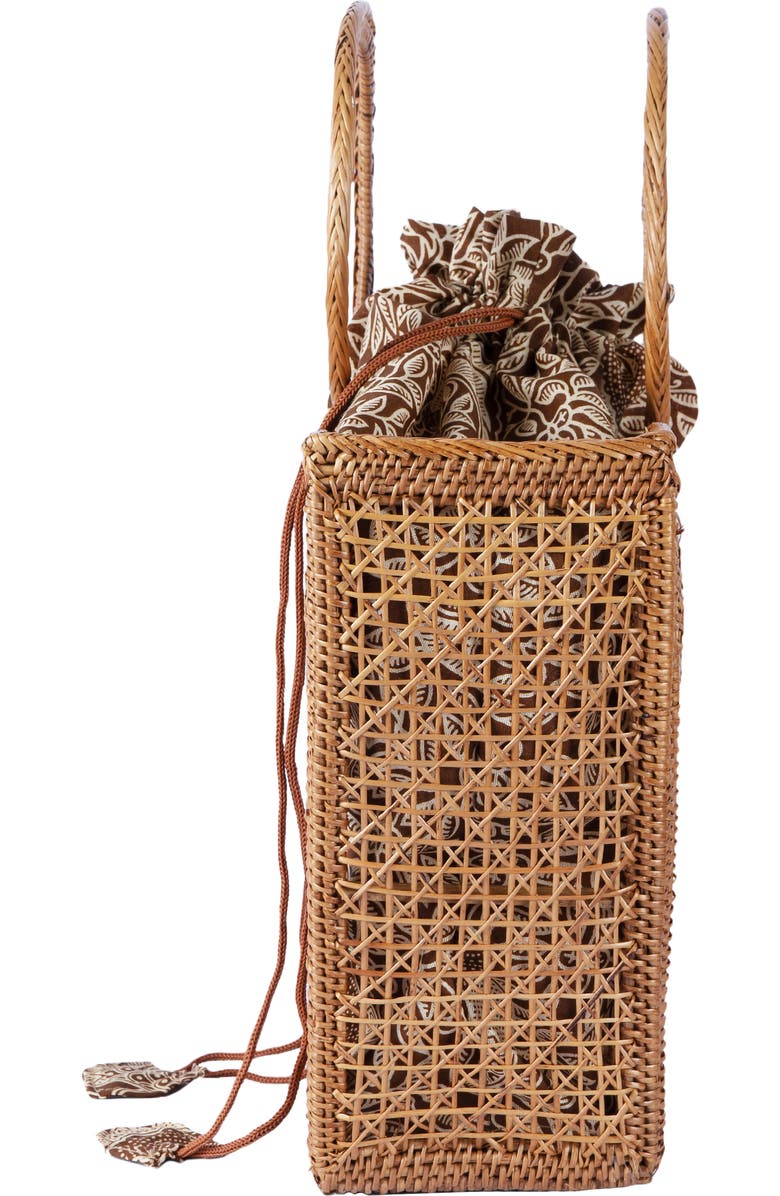 Jelavu Mariana Rattan Tote Bag, Alternate, color, Natural