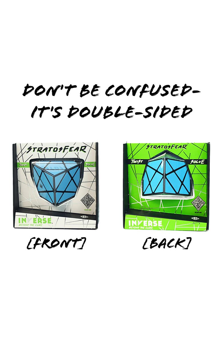 Inverse Stratosfear Twist & Solve Monochromatic Handheld Puzzle, Ages 8+, Alternate, color, Blue