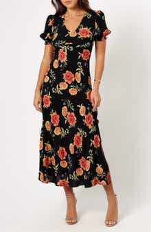Petal & Pup Christine Floral Print Empire Waist Dress