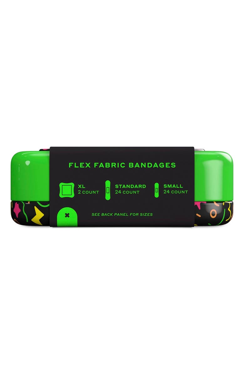 WELLY Glow Party Flex Fabric Bandages, Alternate, color, Black