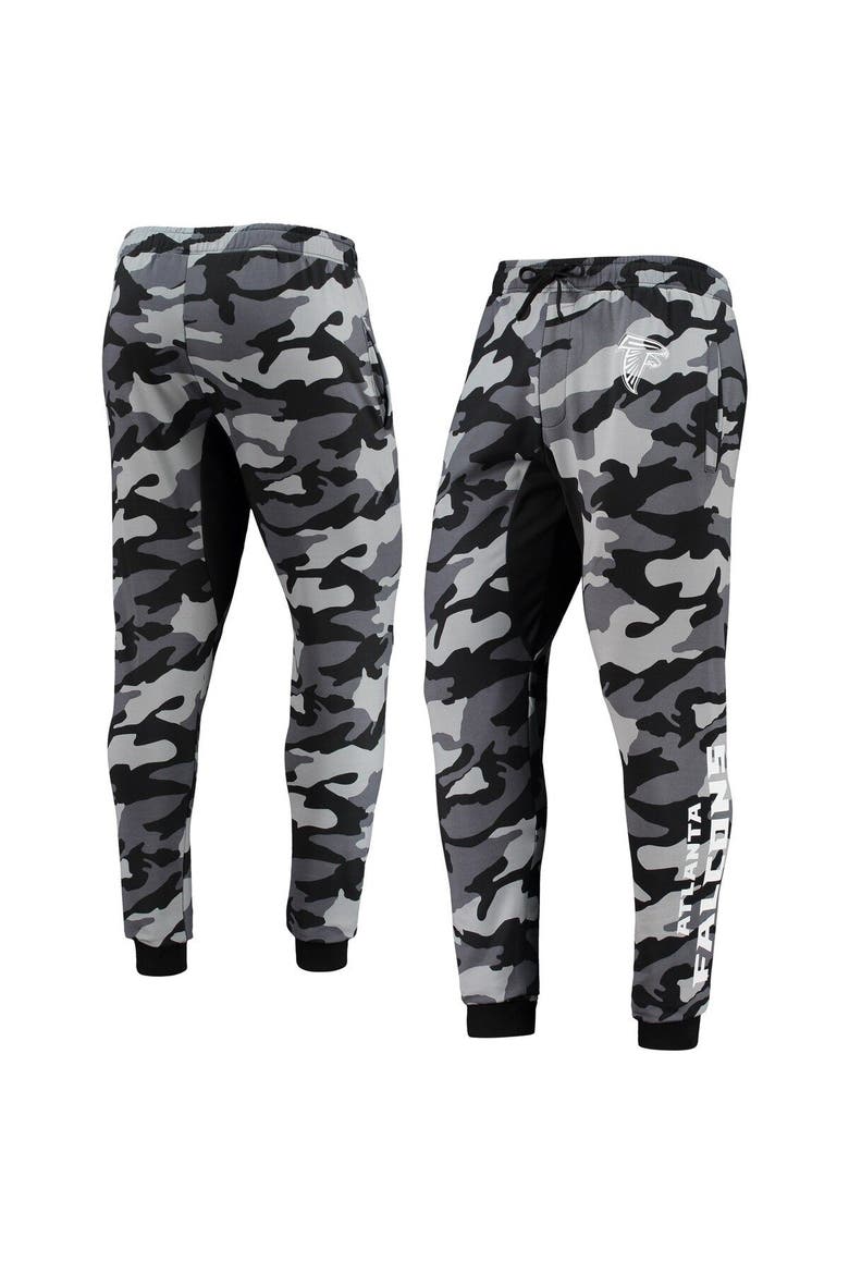 Men's FOCO Black Atlanta Falcons Camo Jogger Pants, Main, color, Black