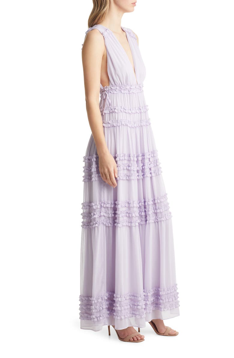 VICI Collection Ruffle Chiffon Maxi Dress, Alternate, color,
