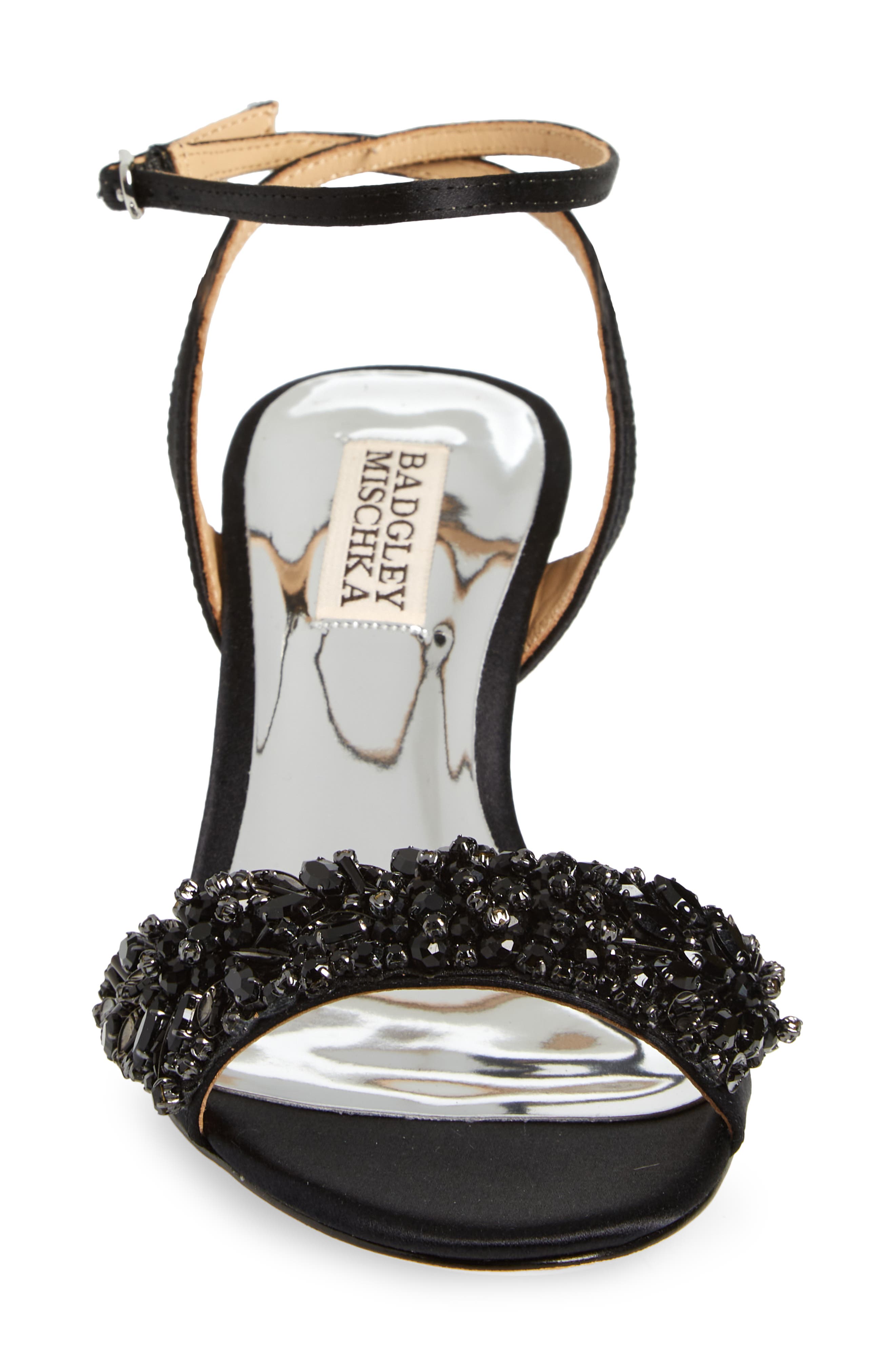 Badgley Mischka Collection Badgley Mischka Richelle Embellished Ankle Strap Sandal, Alternate, color, 