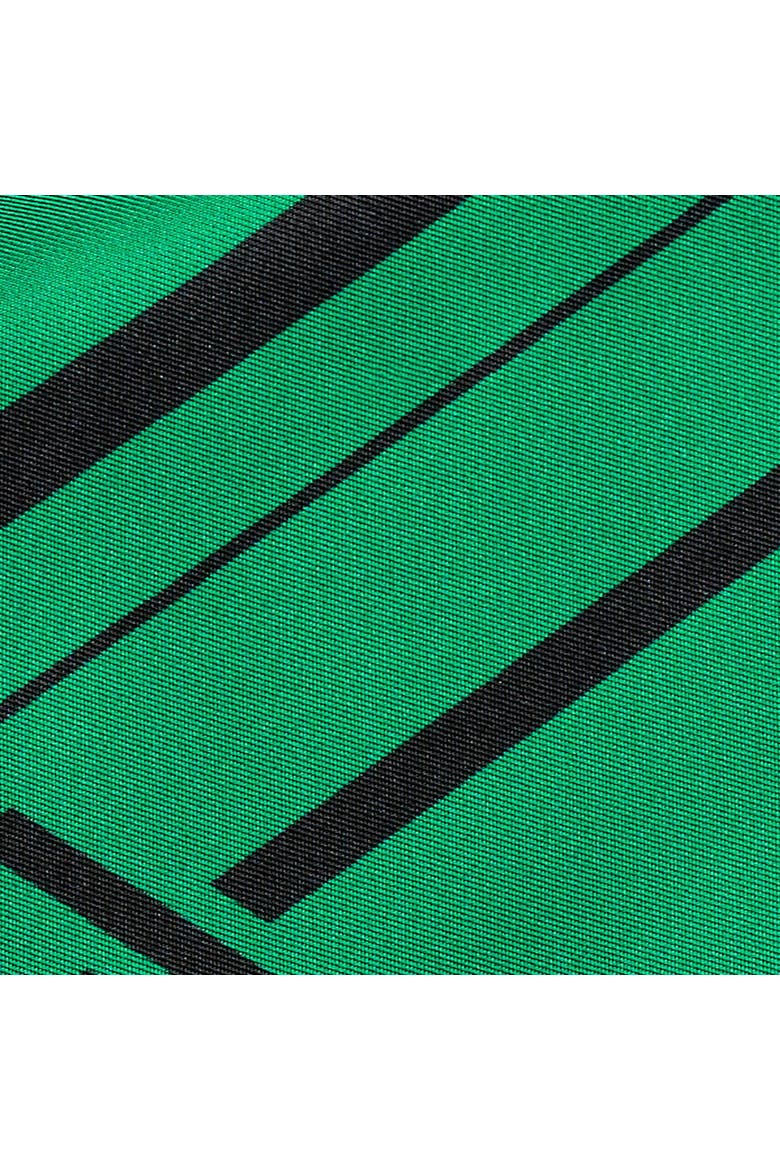 Plaid Silk Scarf, Alternate, color, GREEN / BLACK / PLAID