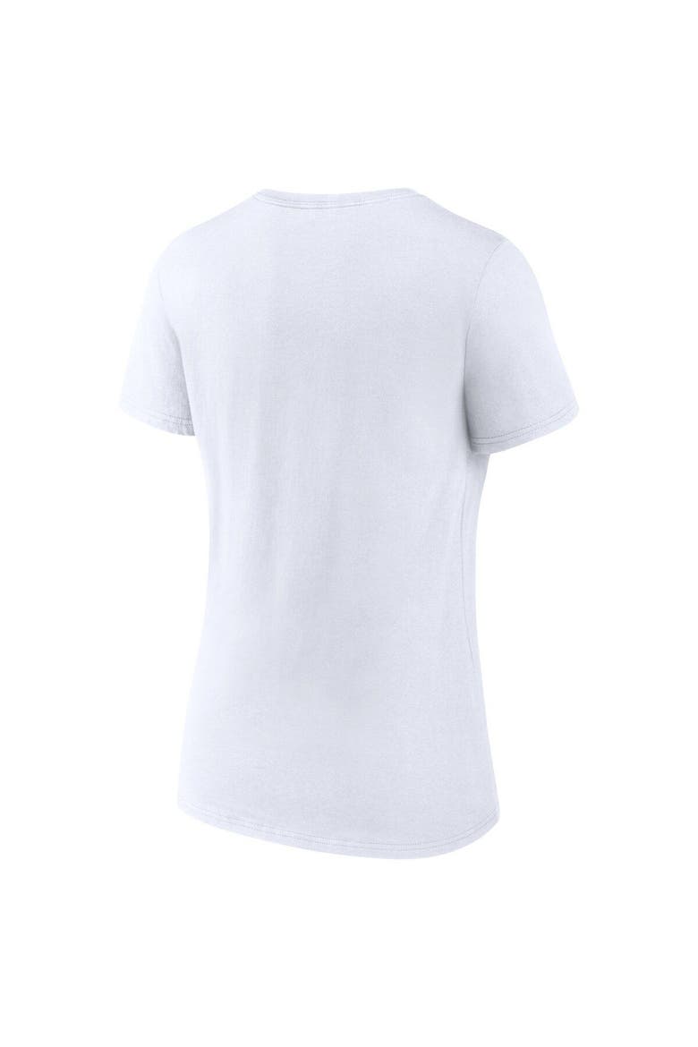 Women's Fanatics Branded White Denver Nuggets 2023 Western Conference Champions Locker Room Plus Size V-Neck T-Shirt, Alternate, color, White