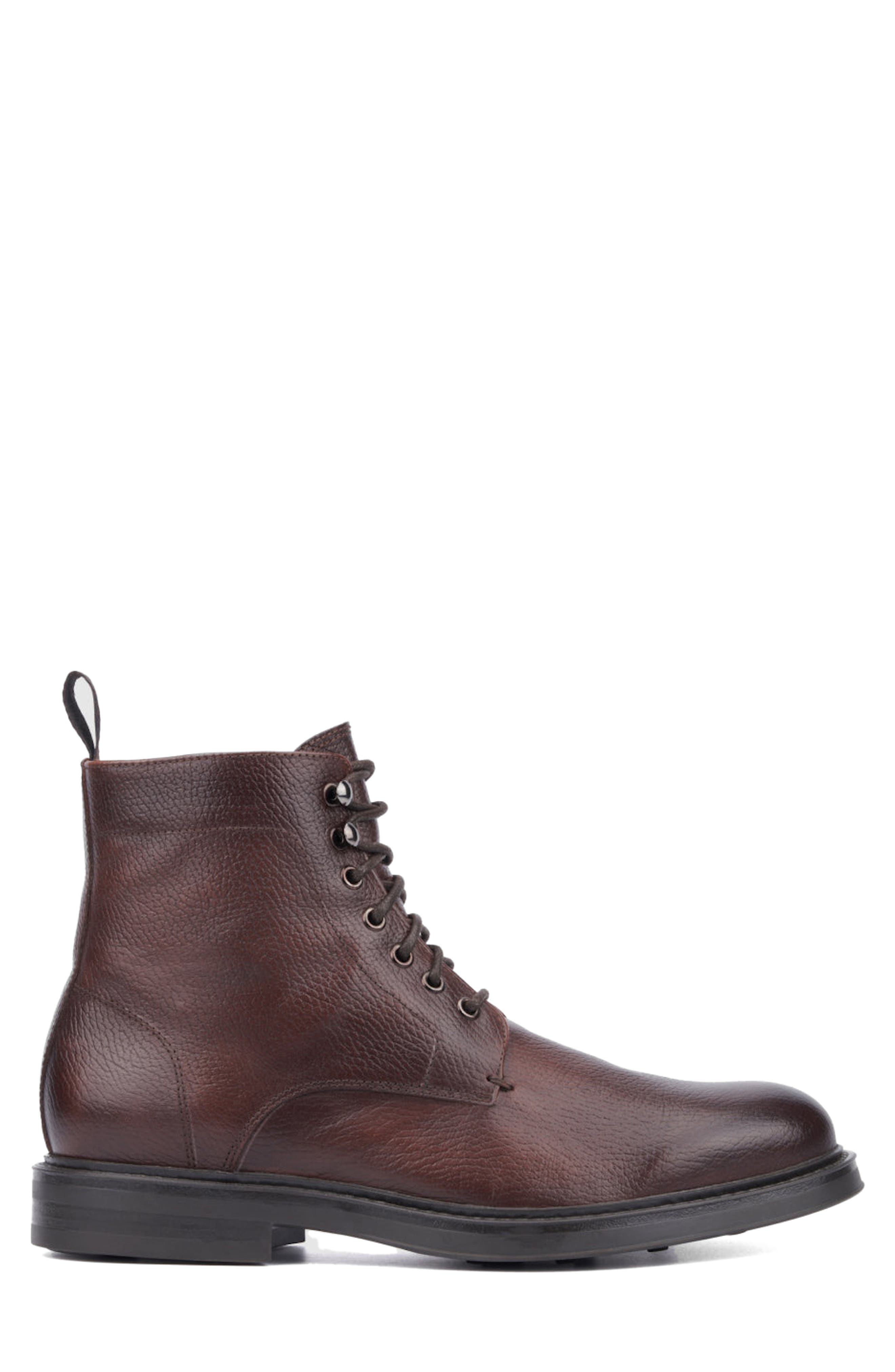 Bernardo Water Repellent Combat Boot, Alternate, color, BROWN BROWN