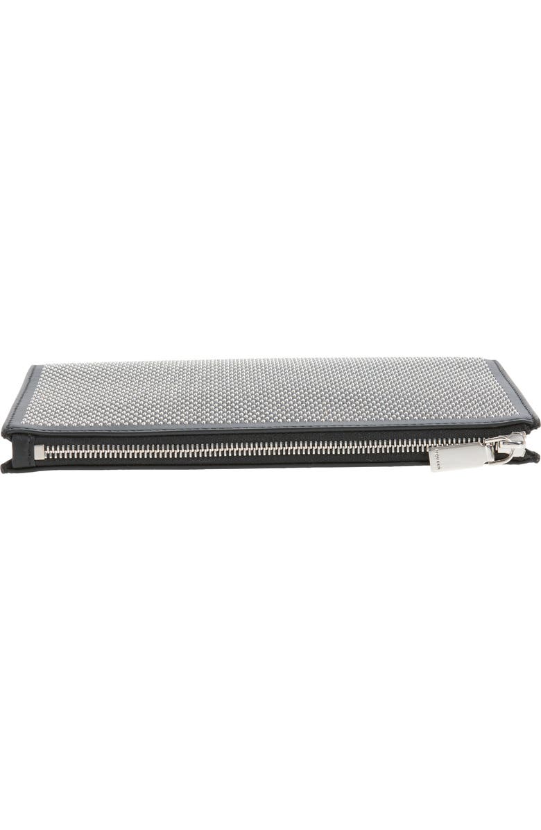 McQueen Punk Knuckle Flat Pouch, Alternate, color, Black