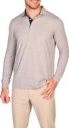TailorByrd Brushed Mélange Long Sleeve Polo
