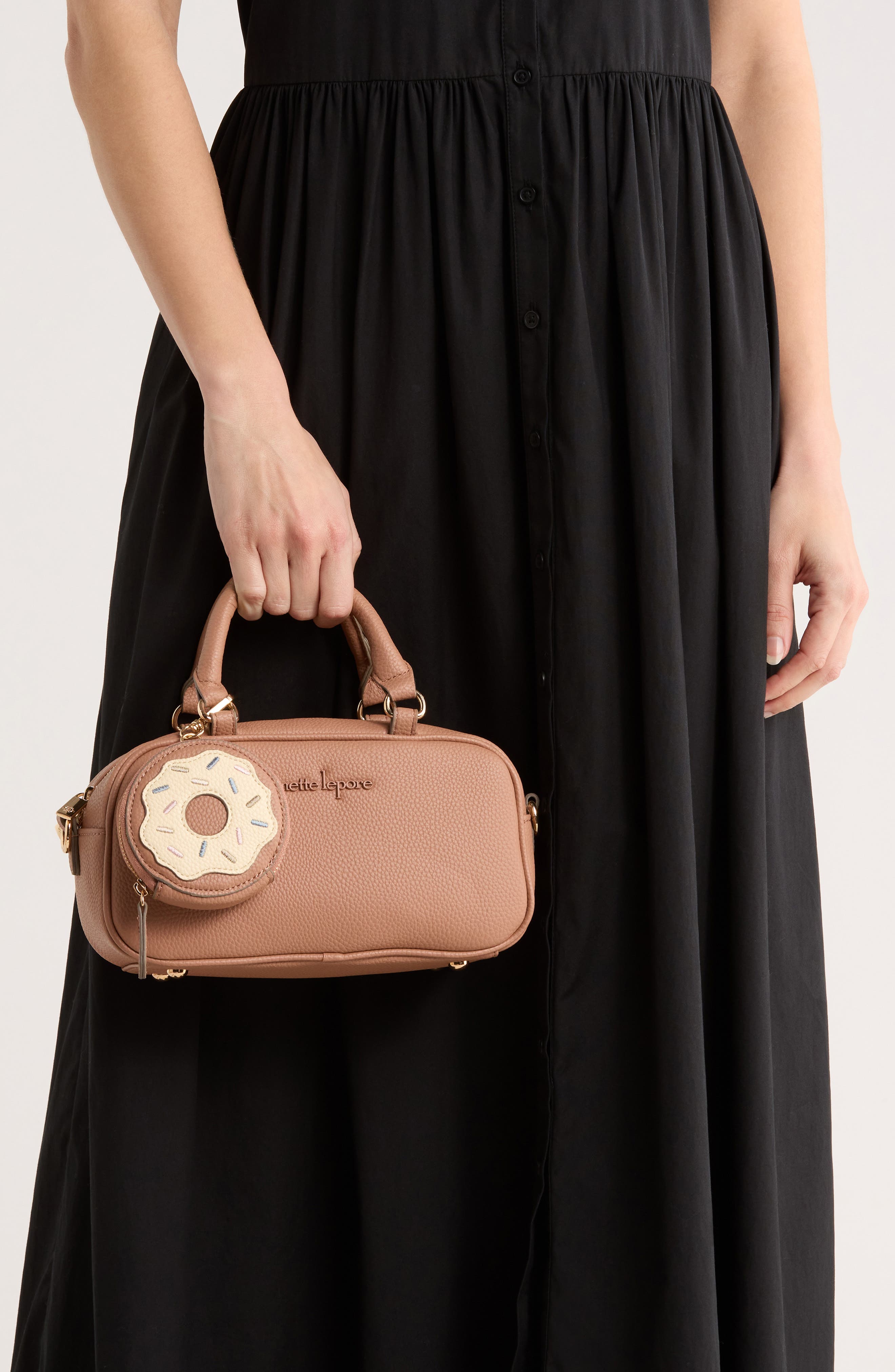 Ellah Mini Convertible Satchel Bag, Alternate, color, MOCHA MOUSSE