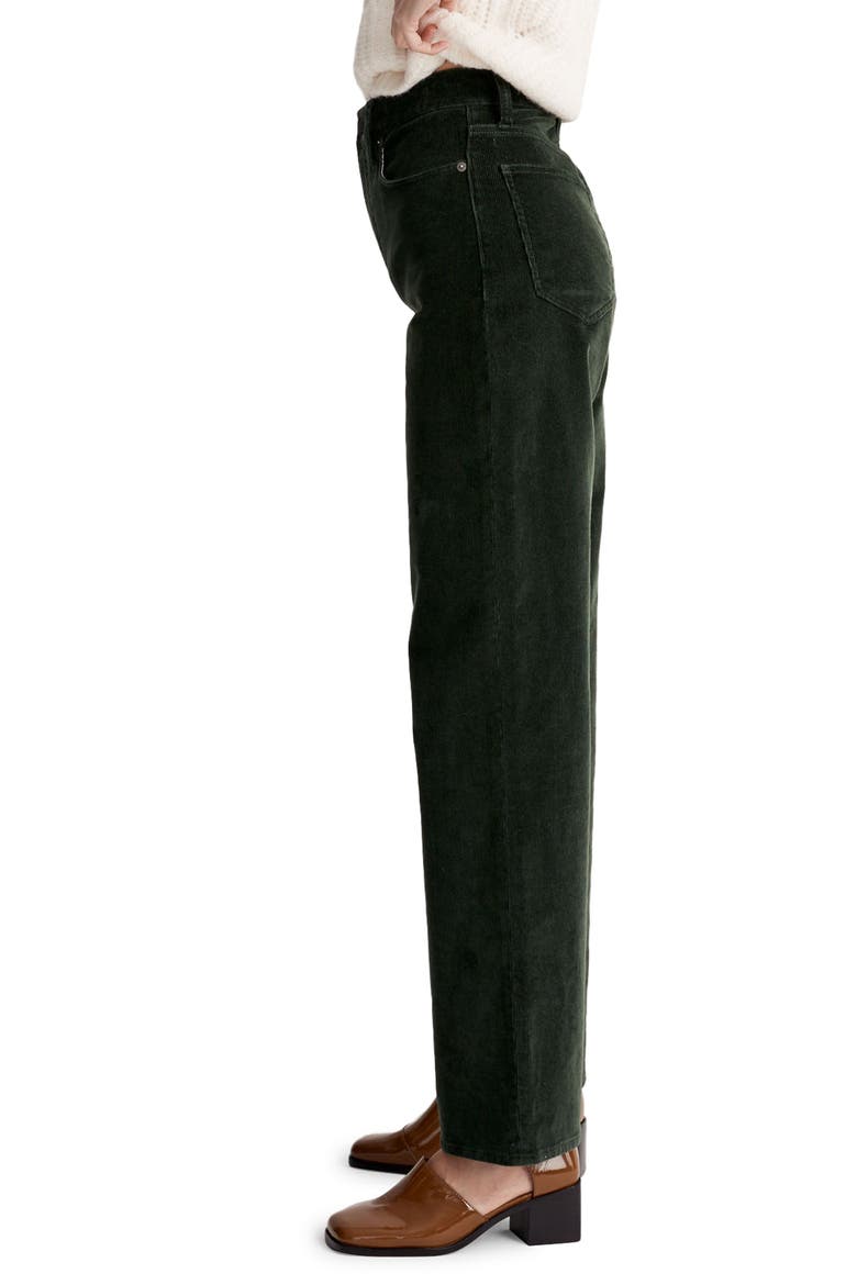 The Perfect Vintage Wide-Leg Corduroy Pants, Alternate, color, DEEP FOREST