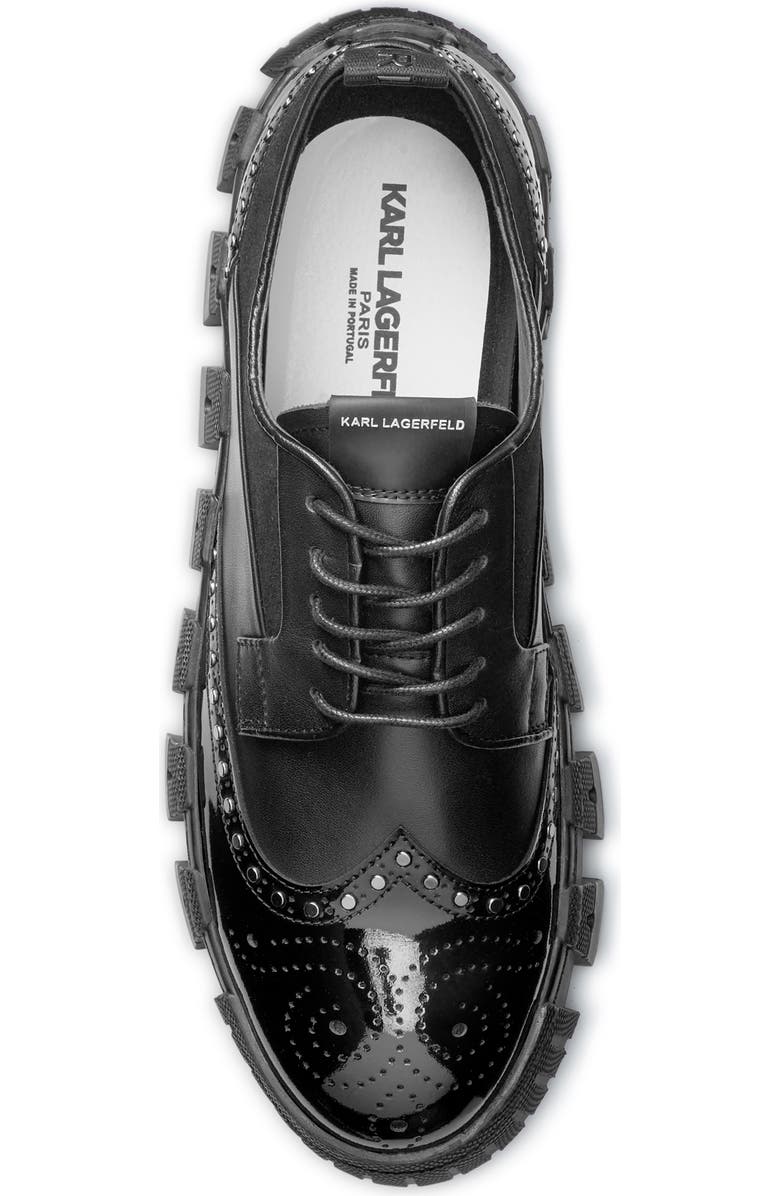 KARL LAGERFELD PARIS Studded Wingtip Derby, Alternate, color,