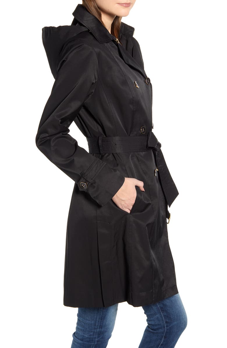 Cole Haan Signature Hooded Trench Coat, Alternate, color,