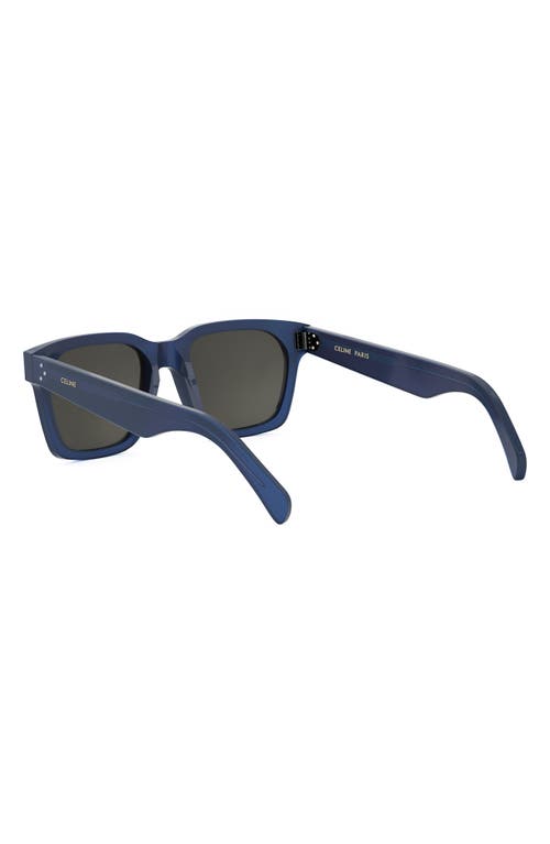 Celine Bold 3 Dots 54mm Geometric Sunglasses In Blue