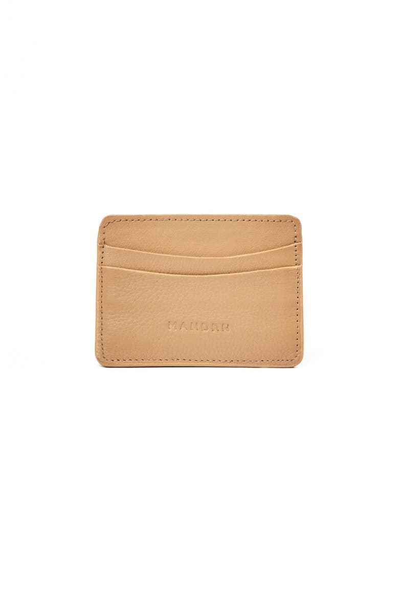 Leather Cardholder, Main, color, Sand