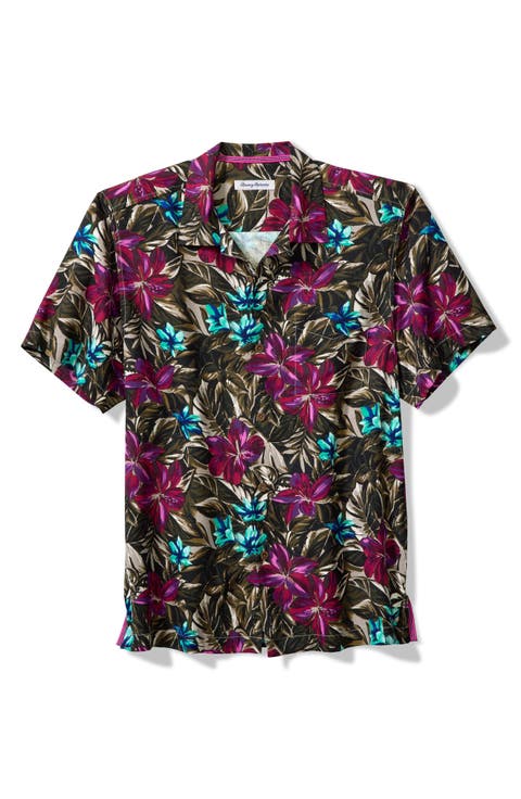 Tropics Floral Silk Camp Shirt