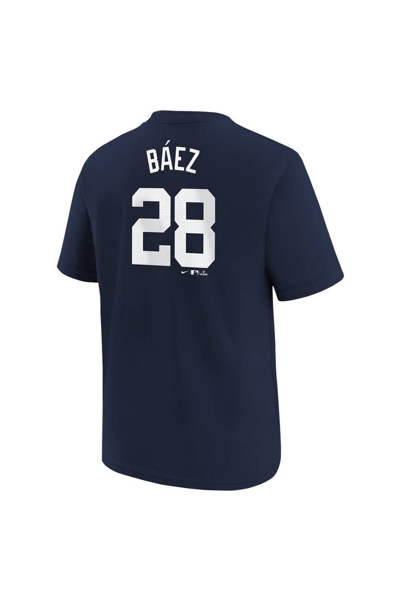 Youth Nike Javier Baez Navy Detroit Tigers Home Player Name & Number T-Shirt, Alternate, color, Navy