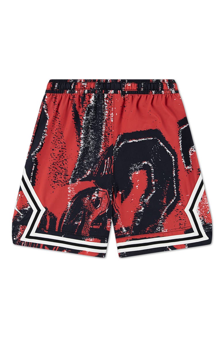Kids' Sport Woven Diamond Shorts, Alternate, color, BLACK
