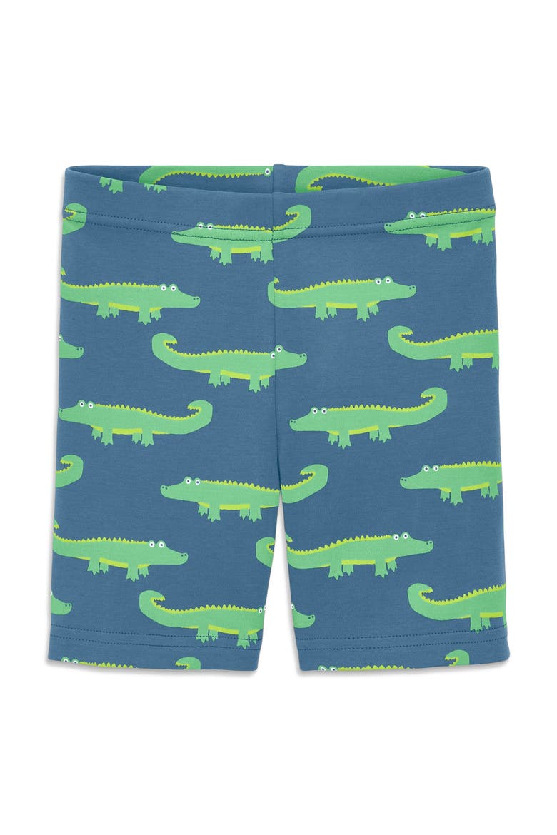 Kids Organic Pj Short In Seasonal Prints, Main, color, Moonlight Alligators
