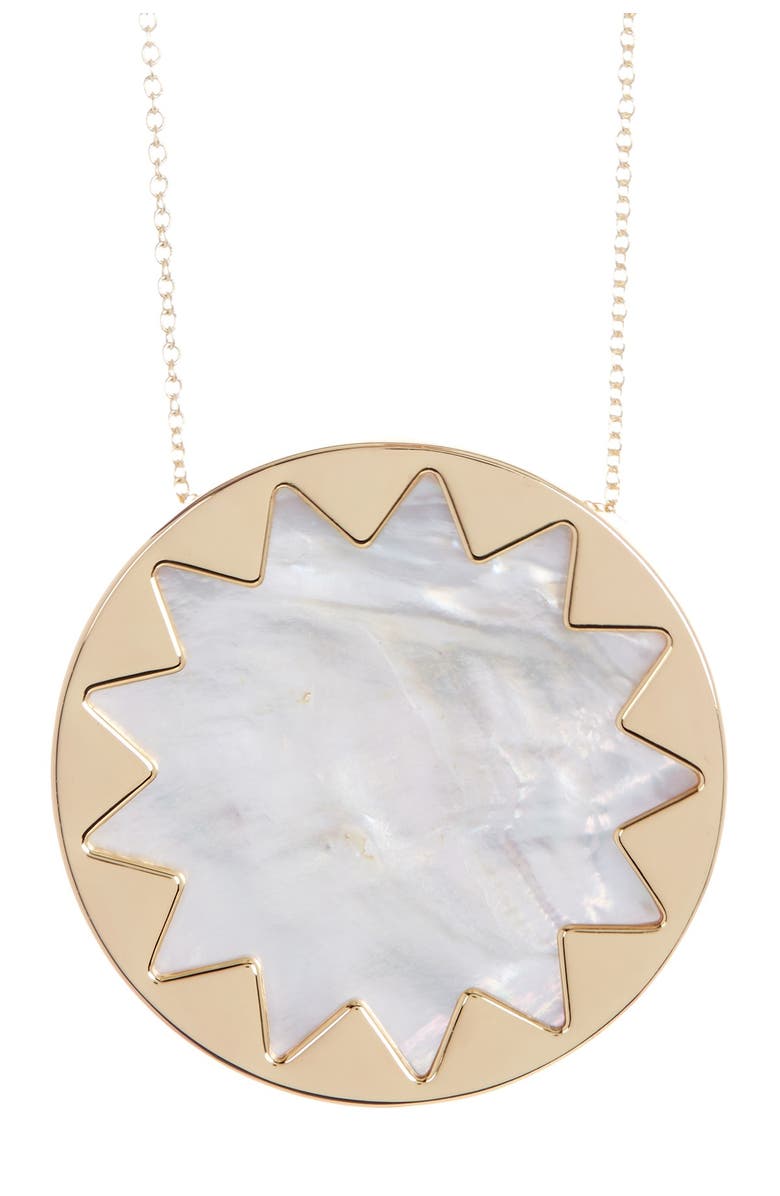 House of Harlow 1960 Sunburst Pendant Necklace, Main, color,