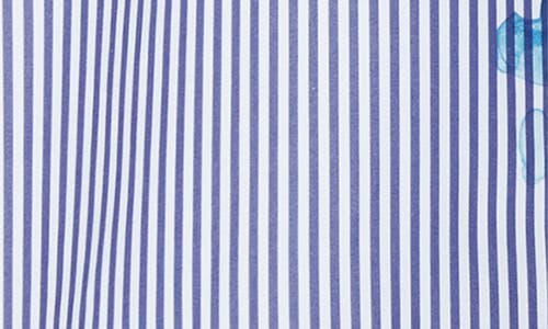 LAFAYETTE 148 LAFAYETTE 148 NEW YORK PAINT SPLATTER STRIPE OVERSIZE PORTRAIT SHIRT
