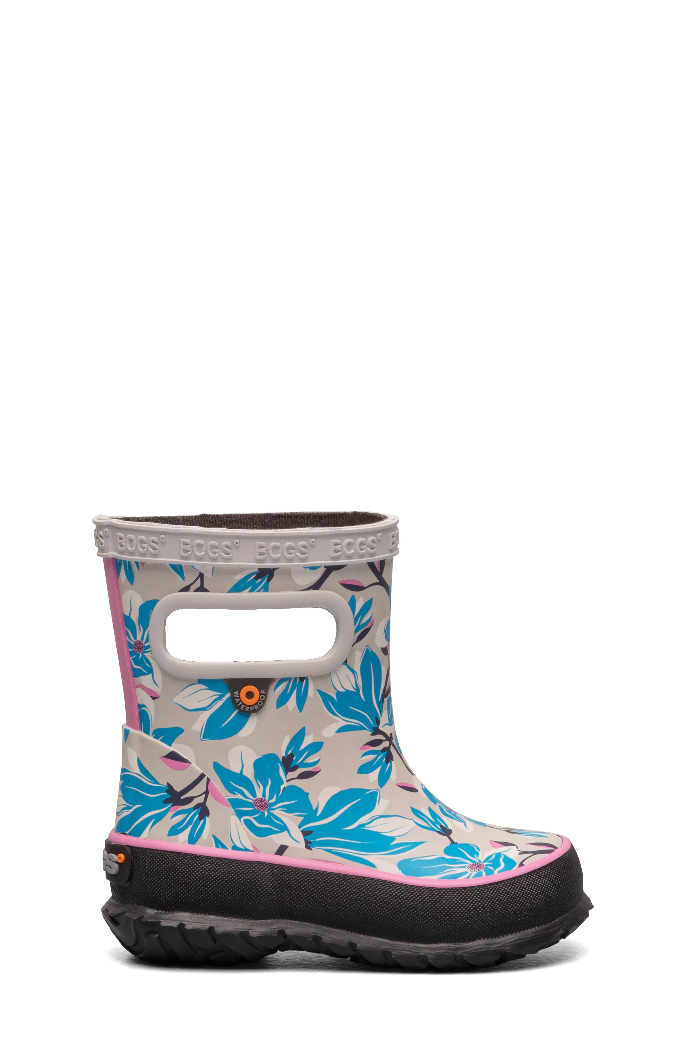 Bogs Skipper Magnolia Waterproof Rain Boot, Alternate, color, Oyster