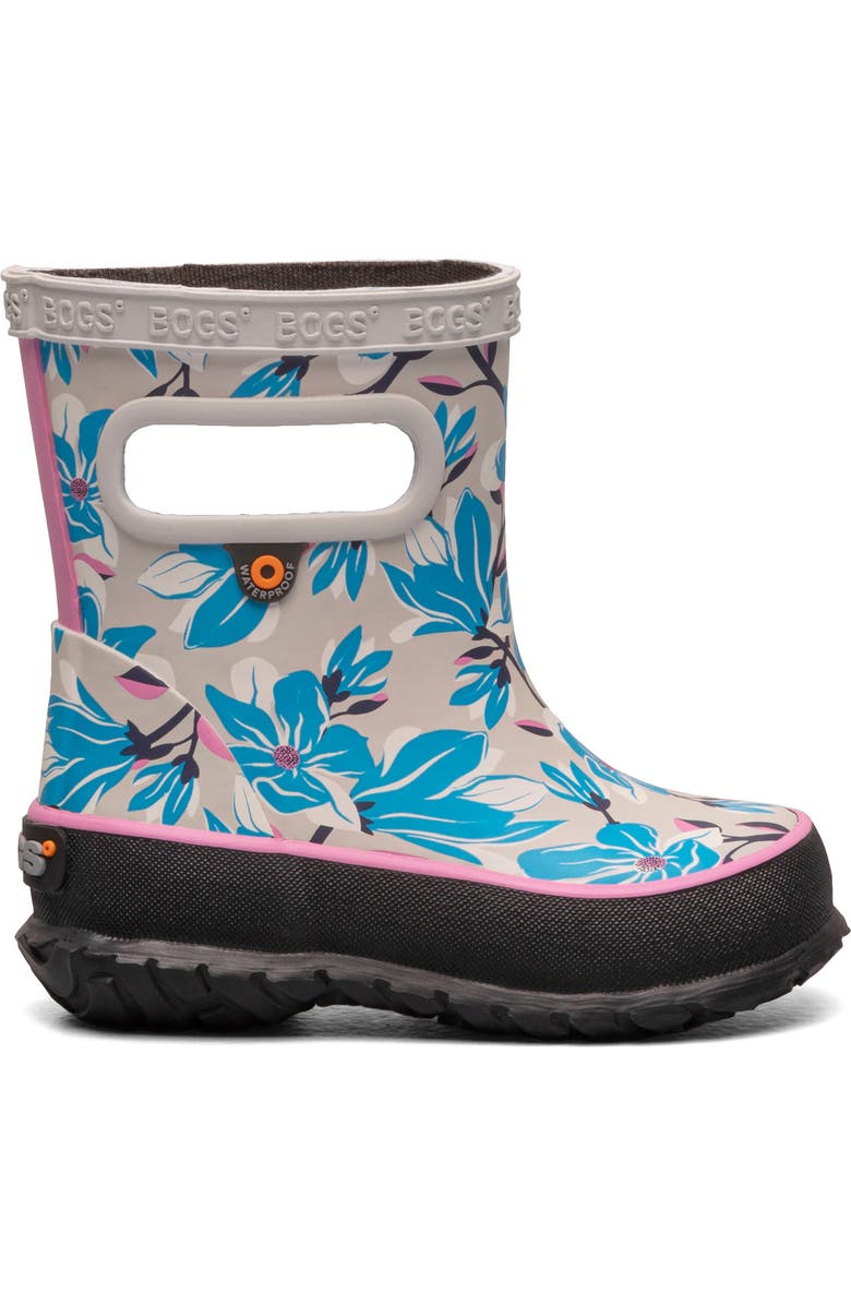 Bogs Skipper Magnolia Waterproof Rain Boot, Alternate, color, Oyster